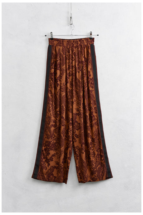 PRINTED SILK PANTS