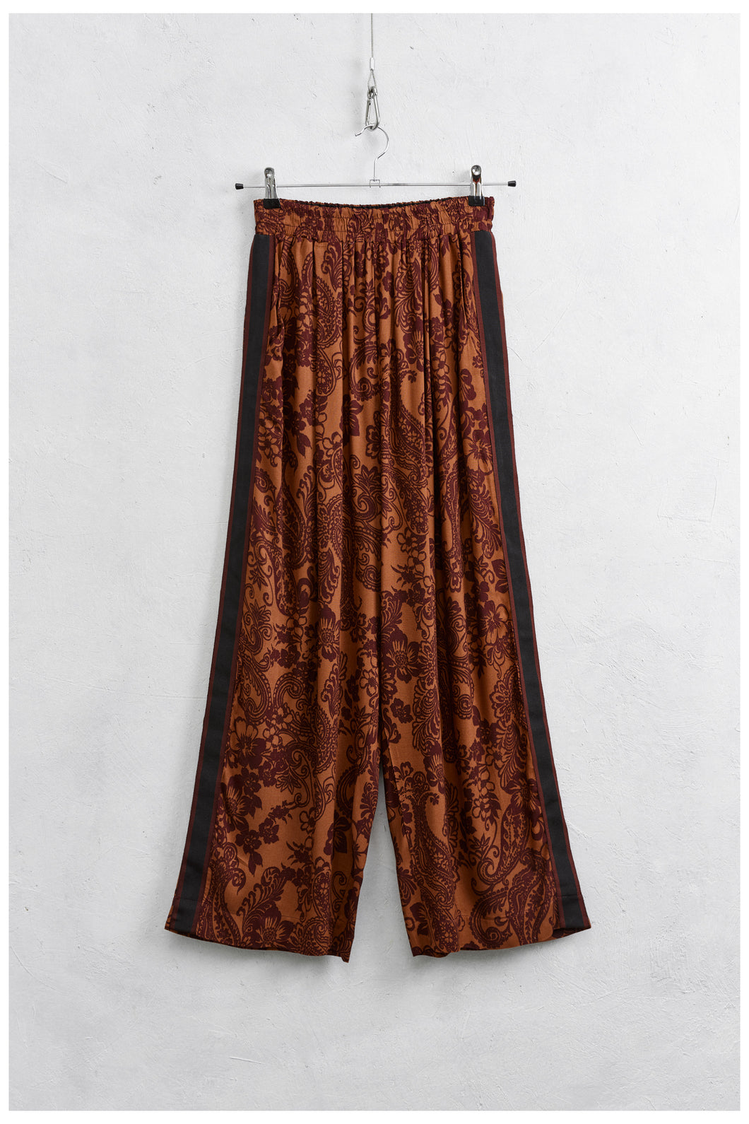 PRINTED SILK PANTS