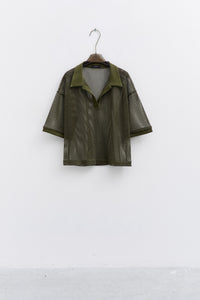 THE MESH POLO  TOP