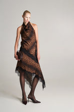 Load image into Gallery viewer, THE HALTER LACE ANIMALIER TOP