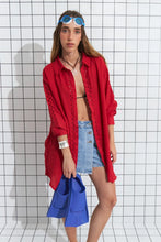 Cargar imagen en el visor de la galería, TUNICA  CAMISERA CALADA  SYMPHORINE