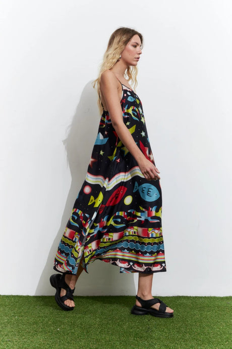 VESTIDO MIDI SIRENA  SYMPHORINE