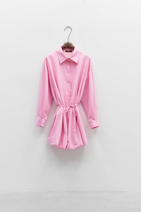 THE PINK BUBBLE SHIRT DRESS